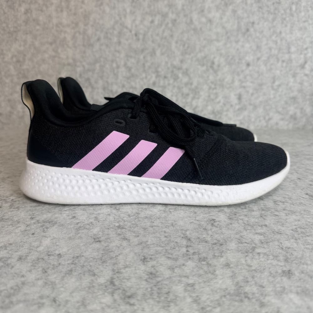 Adidas Cloudfoam Pure Motion Womens 9.5 Black Pink Running Sneakers